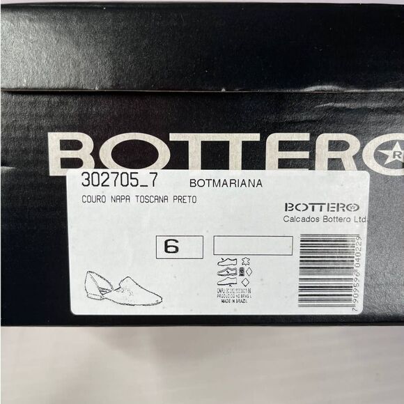 Bottero Botmariana Black Round Toe Flats Size 6 - Picture 10 of 11
